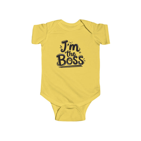 Body I'm The Boss Baby Bodysuit: Trendy, Stylish, and Adorable - Perfect for Fashionable Parents! Shop Now on Etsy for Unique Finds